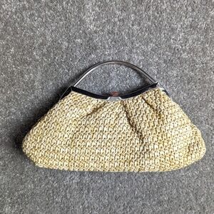 Fayas cream wicker bag BNWT